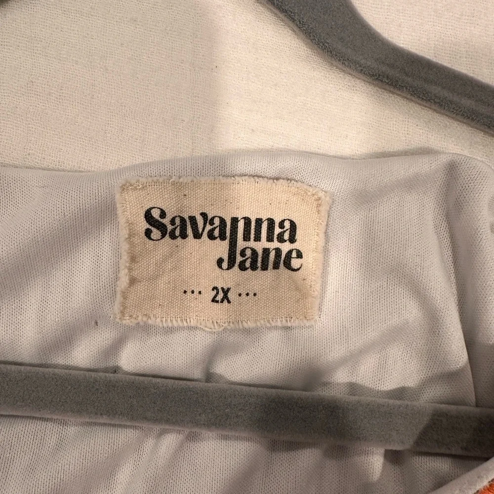 Savanna Jane Blue and White Flutter Sleeve Sundress - Picture 4 of 4